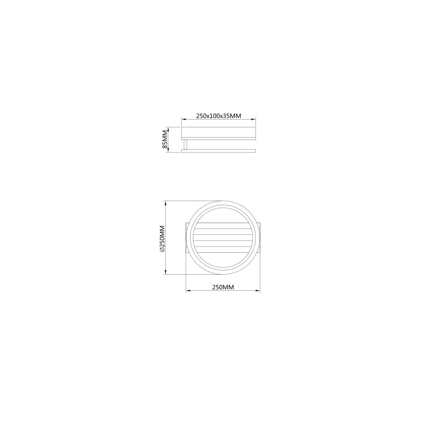 Globo - Plafoniera LED/10W/230V 3000/4200/600K 25x25 cm
