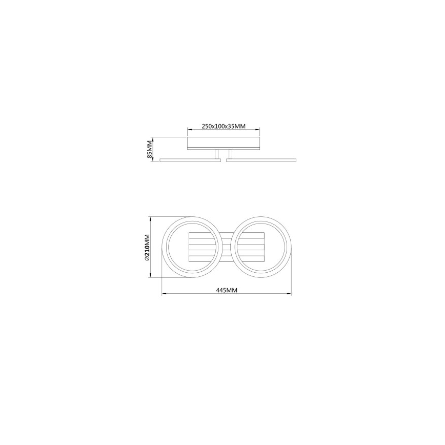 Globo - Plafoniera LED/15W/230V 3000/4200/6000K