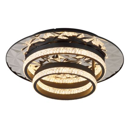 Globo - Plafoniera LED LED/24W/230V 3000K 40x50,5 cm nero/cromo lucido