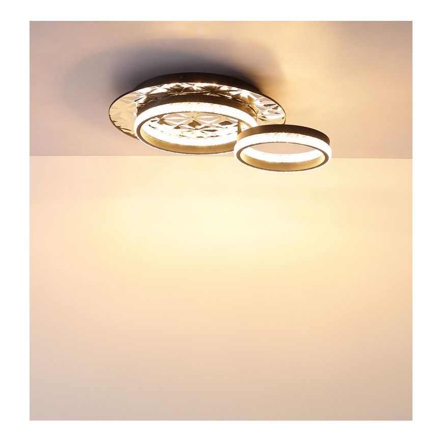 Globo - Plafoniera LED LED/24W/230V 3000K 40x50,5 cm nero/cromo lucido