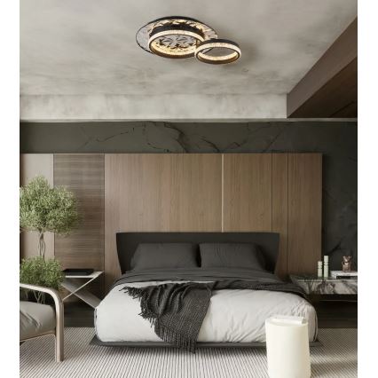 Globo - Plafoniera LED LED/24W/230V 3000K 40x50,5 cm nero/cromo lucido