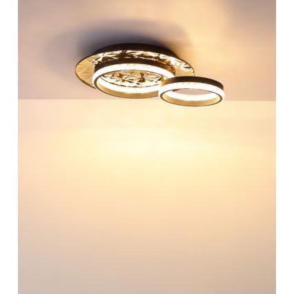Globo - Plafoniera LED LED/24W/230V 3000K 40x50,5 cm nero/oro