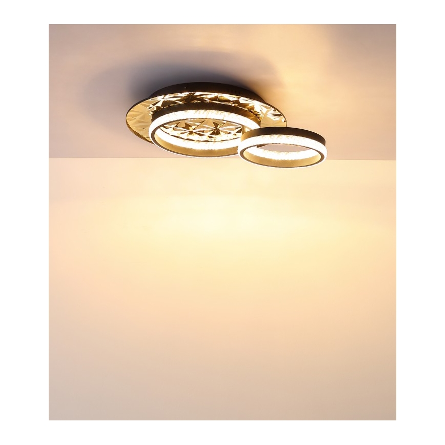 Globo - Plafoniera LED LED/24W/230V 3000K 40x50,5 cm nero/oro