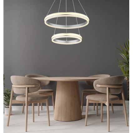 Globo - Lampadario a sospensione LED dimmerabile su cavo LED/60W/230V 2700-6000K + telecomando
