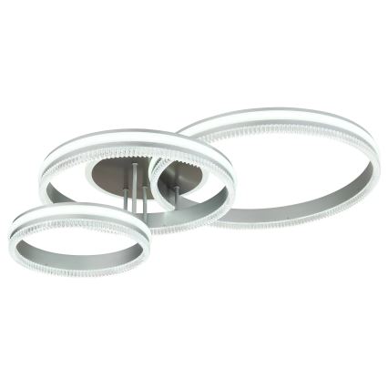 Globo - Plafoniera dimmerabile a LED/72W/230V 2700-6000K argento + telecomando