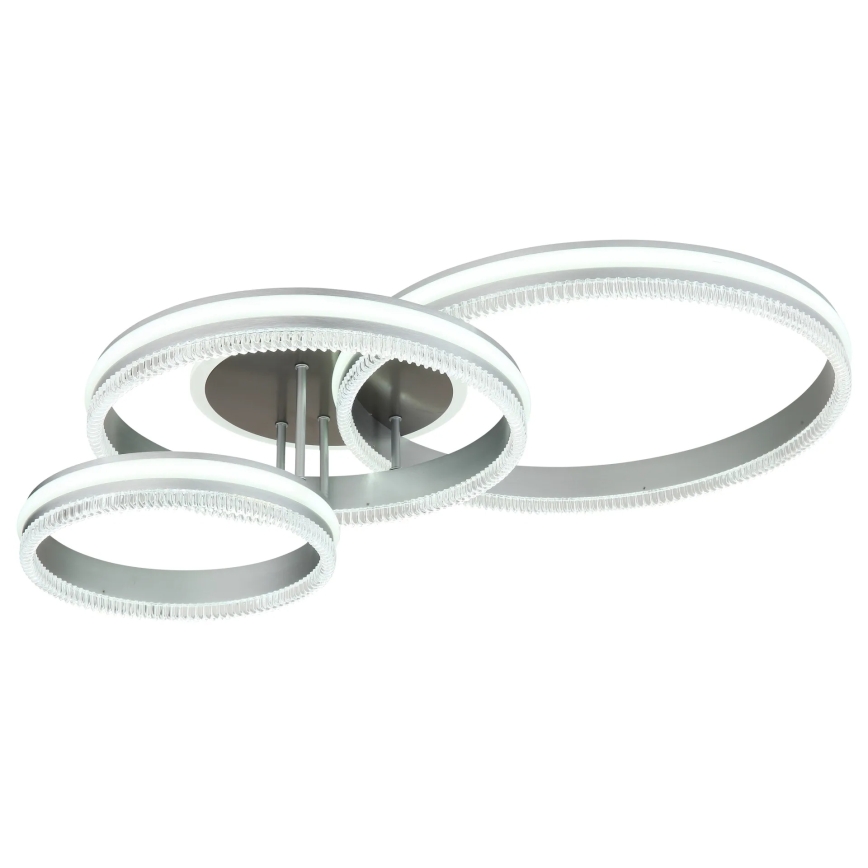 Globo - Plafoniera dimmerabile a LED/72W/230V 2700-6000K argento + telecomando