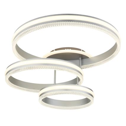 Globo - Plafoniera dimmerabile a LED/72W/230V 2700-6000K argento + telecomando
