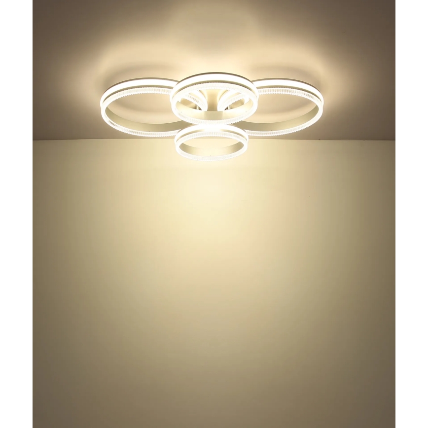Globo - Plafoniera LED dimmerabile 90W/230V 2700-6000K argento + telecomando