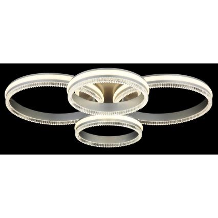 Globo - Plafoniera LED dimmerabile 90W/230V 2700-6000K argento + telecomando