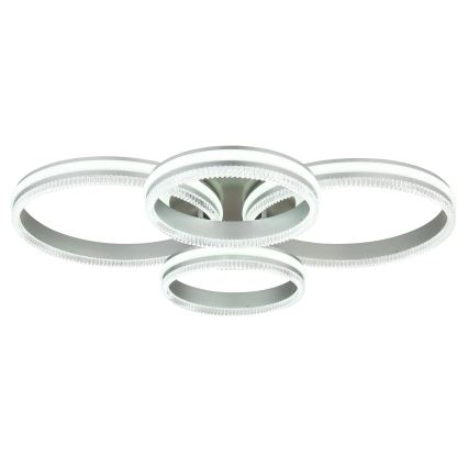 Globo - Plafoniera LED dimmerabile 90W/230V 2700-6000K argento + telecomando