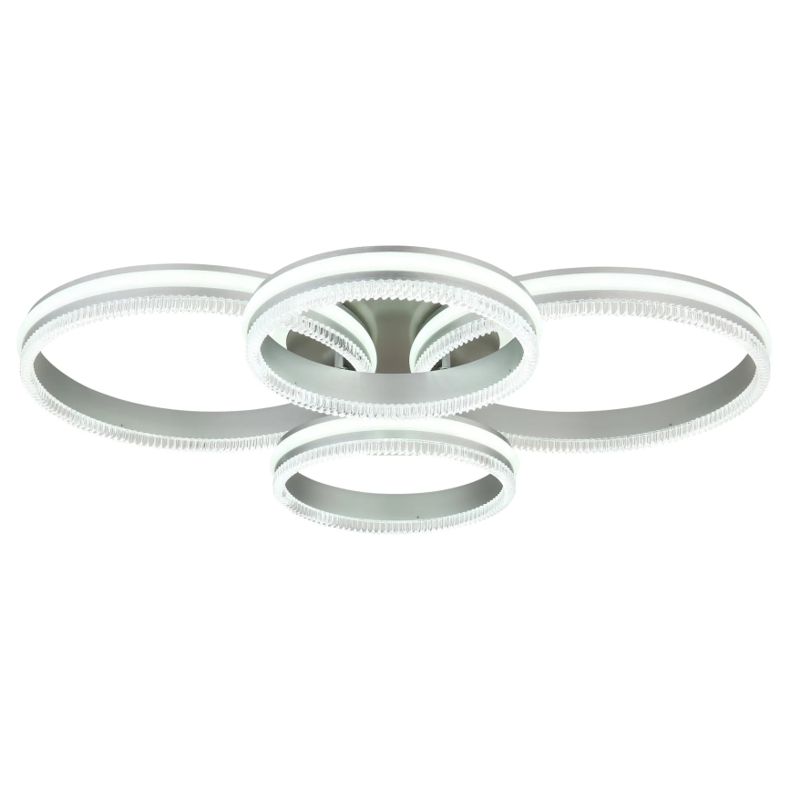 Globo - Plafoniera LED dimmerabile 90W/230V 2700-6000K argento + telecomando