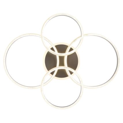 Globo - Plafoniera LED dimmerabile 90W/230V 2700-6000K argento + telecomando