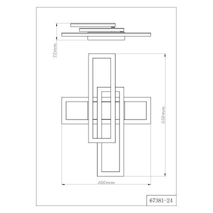 Globo - Plafoniera LED/24W/230V 3000/4000/6000K
