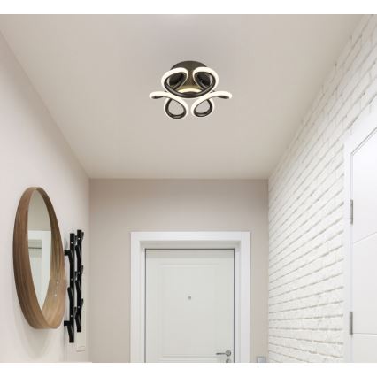 Globo - Plafoniera LED LED/24W/230V 2700/4000/6000K diametro 26 cm nero