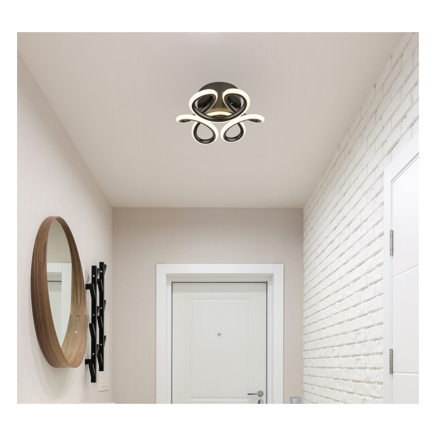 Globo - Plafoniera LED LED/24W/230V 2700/4000/6000K diametro 26 cm nero
