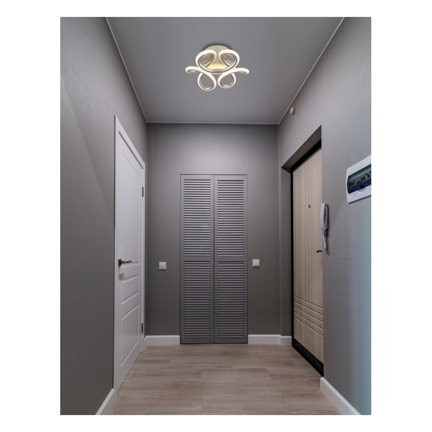 Globo - Plafoniera LED LED/24W/230V 2700/4000/6000K diametro 26 cm cromo opaco