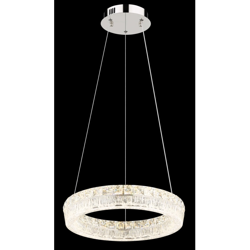 Globo - Lampadario LED dimmerabile a sospensione su cavo LED/24W/230V 2700-6000K trasparente + telecomando