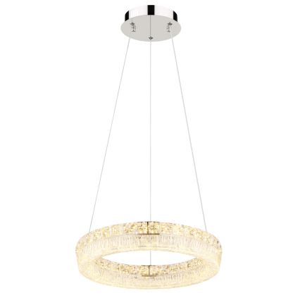 Globo - Lampadario LED dimmerabile a sospensione su cavo LED/24W/230V 2700-6000K trasparente + telecomando