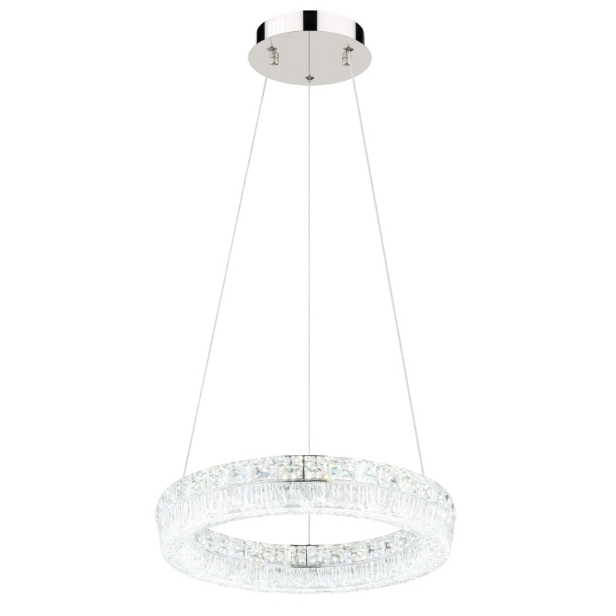 Globo - Lampadario LED dimmerabile a sospensione su cavo LED/24W/230V 2700-6000K trasparente + telecomando