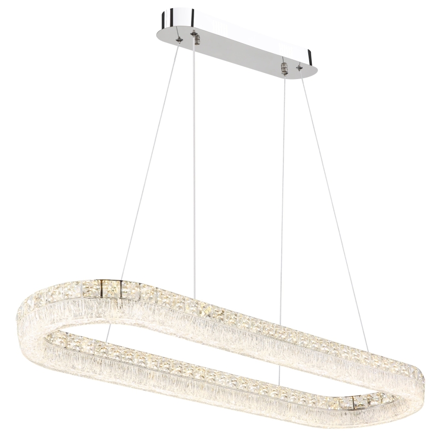 Globo - Lampadario LED dimmerabile a sospensione su cavo LED/40W/230V 2700-6000K trasparente + telecomando