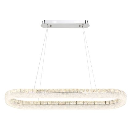 Globo - Lampadario LED dimmerabile a sospensione su cavo LED/40W/230V 2700-6000K trasparente + telecomando