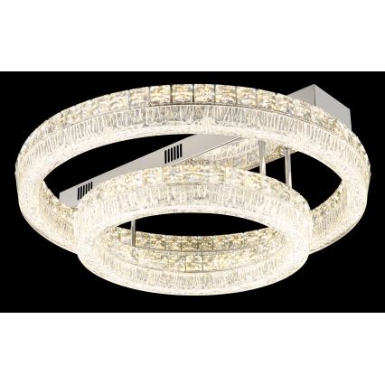 Globo - Plafoniera dimmerabile a LED/60W/230V 2700-6000K trasparente + telecomando