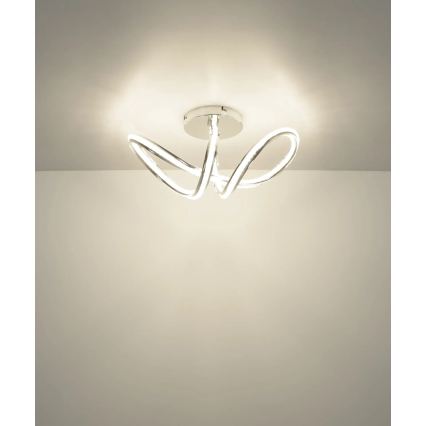 Globo - Plafoniera dimmerabile a LED/40W/230V 2700-6000K cromo lucido + telecomando
