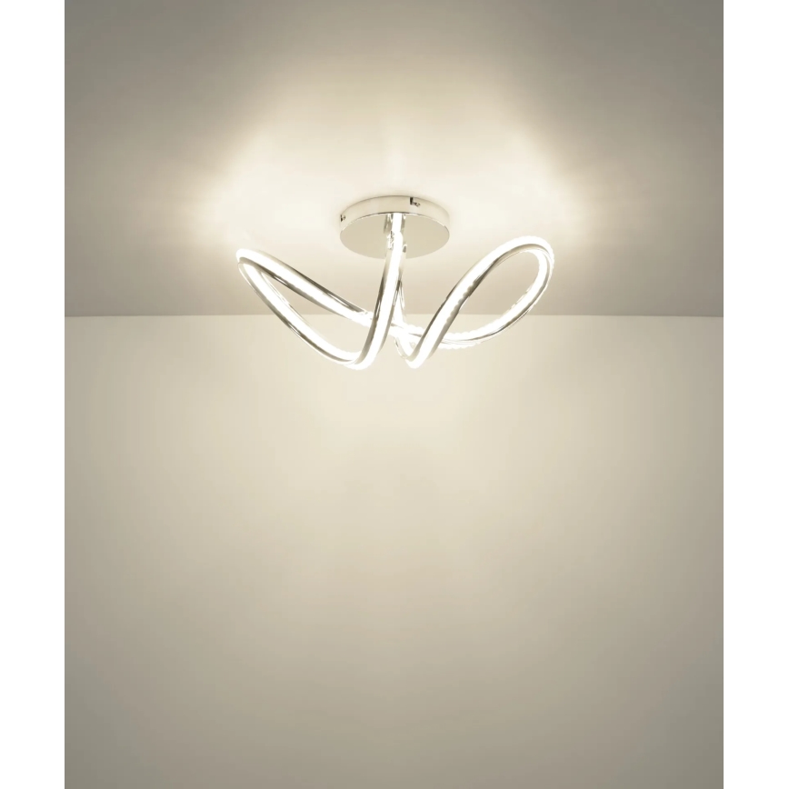 Globo - Plafoniera dimmerabile a LED/40W/230V 2700-6000K cromo lucido + telecomando