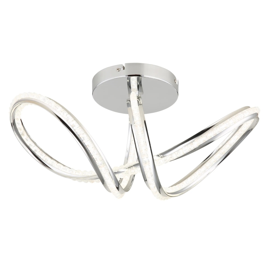Globo - Plafoniera dimmerabile a LED/40W/230V 2700-6000K cromo lucido + telecomando