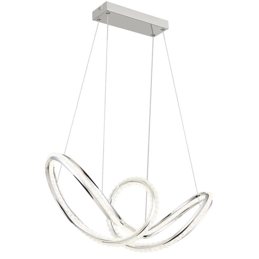 Globo - Lampada a sospensione dimmerabile su cavo LED/45W/230V 2700-6000K cromo lucido + telecomando