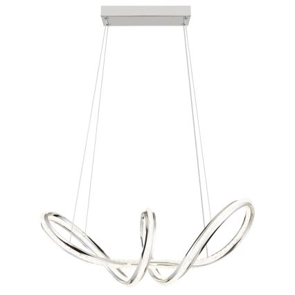Globo - Lampada a sospensione dimmerabile su cavo LED/45W/230V 2700-6000K cromo lucido + telecomando