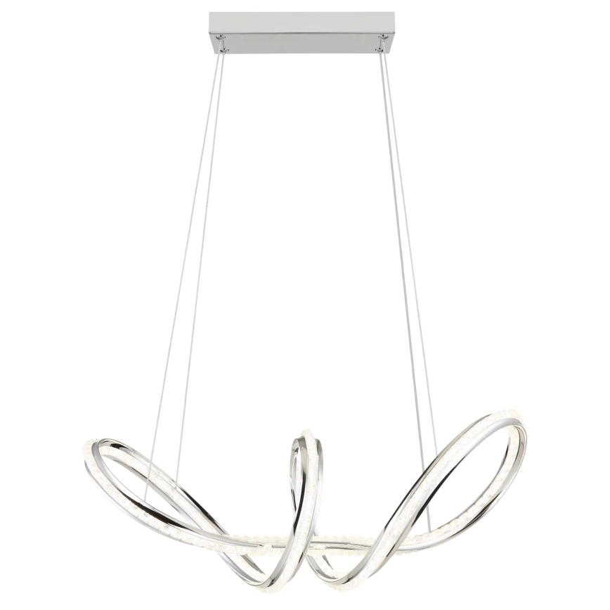 Globo - Lampada a sospensione dimmerabile su cavo LED/45W/230V 2700-6000K cromo lucido + telecomando