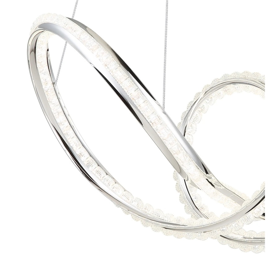 Globo - Lampada a sospensione dimmerabile su cavo LED/45W/230V 2700-6000K cromo lucido + telecomando