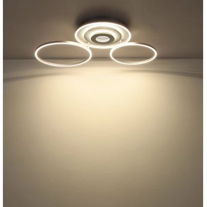 Globo - Plafoniera a LED dimmerabile LED/40W/230V 2700-6500K 57x99,2 cm argento + telecomando