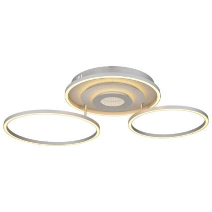 Globo - Plafoniera a LED dimmerabile LED/40W/230V 2700-6500K 57x99,2 cm argento + telecomando