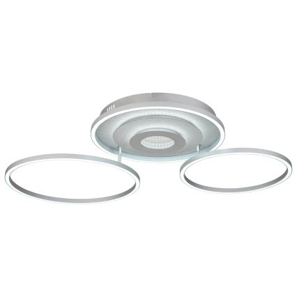 Globo - Plafoniera a LED dimmerabile LED/40W/230V 2700-6500K 57x99,2 cm argento + telecomando