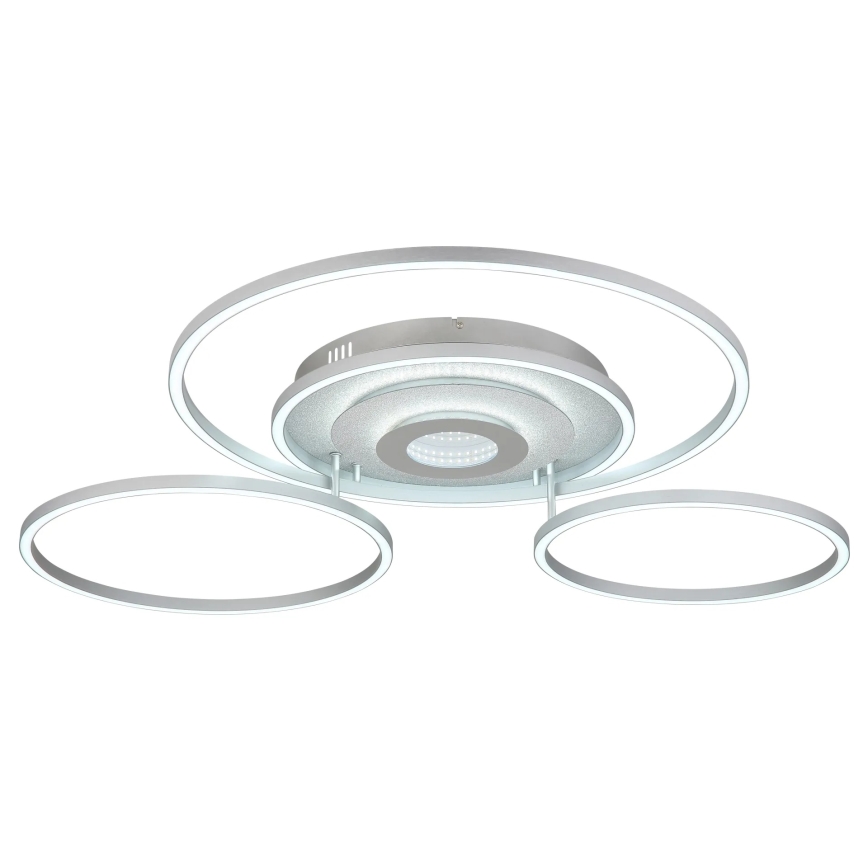 Globo - Plafoniera da soffitto dimmerabile LED/60W/230V 2700-6500K 80,8x99,2 cm argento + telecomando