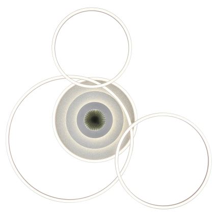 Globo - Plafoniera da soffitto dimmerabile LED/60W/230V 2700-6500K 80,8x99,2 cm argento + telecomando