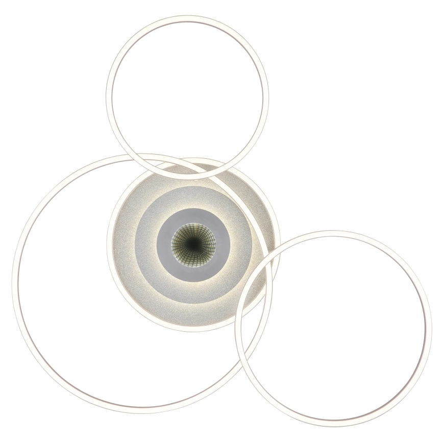 Globo - Plafoniera da soffitto dimmerabile LED/60W/230V 2700-6500K 80,8x99,2 cm argento + telecomando