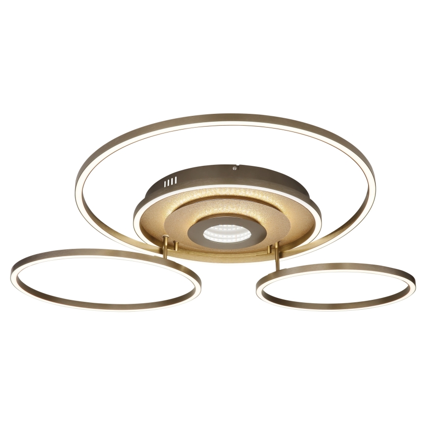 Globo - Plafoniera LED dimmerabile LED/60W/230V 2700-6500K 80,8x99,2 cm marrone + telecomando