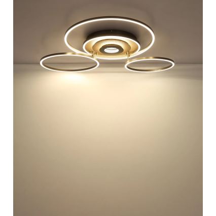 Globo - Plafoniera dimmerabile a LED 60W/230V 2700-6500K 80,8x99,2 cm ottone + telecomando