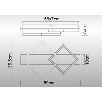 Globo - Plafoniera LED LED/24W/230V 3000K