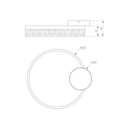 Globo - Plafoniera LED LED/24W/230V