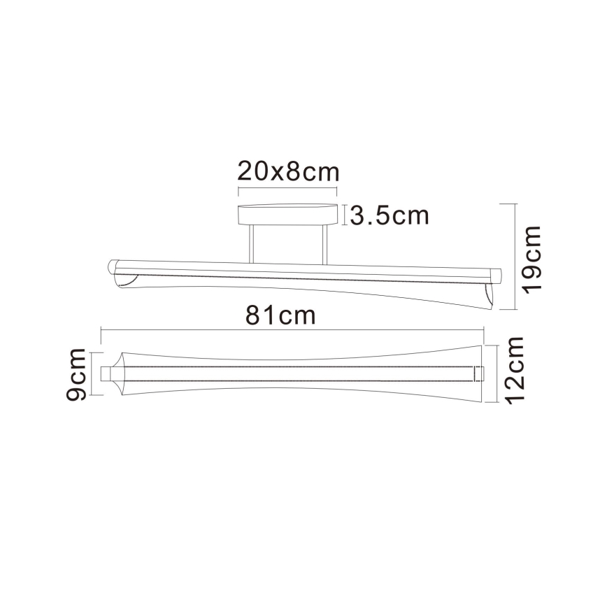 Globo - Lampadario a stelo LED/28W/230V 2700/4000/6000K