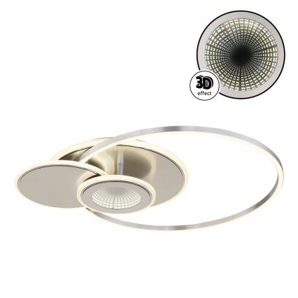 Globo - Plafoniera LED dimmerabile LED/24W/230V 2700-6500K 45x56 cm argento + telecomando