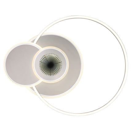 Globo - Plafoniera LED dimmerabile LED/24W/230V 2700-6500K 45x56 cm argento + telecomando