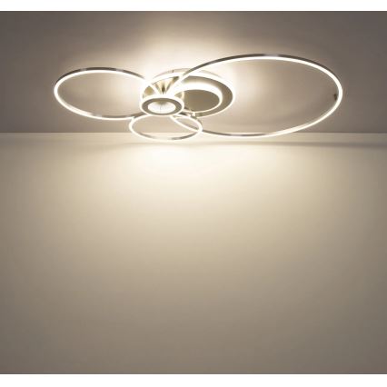 Globo - Plafoniera LED dimmerabile LED/36W/230V 2700-6000K argento + telecomando