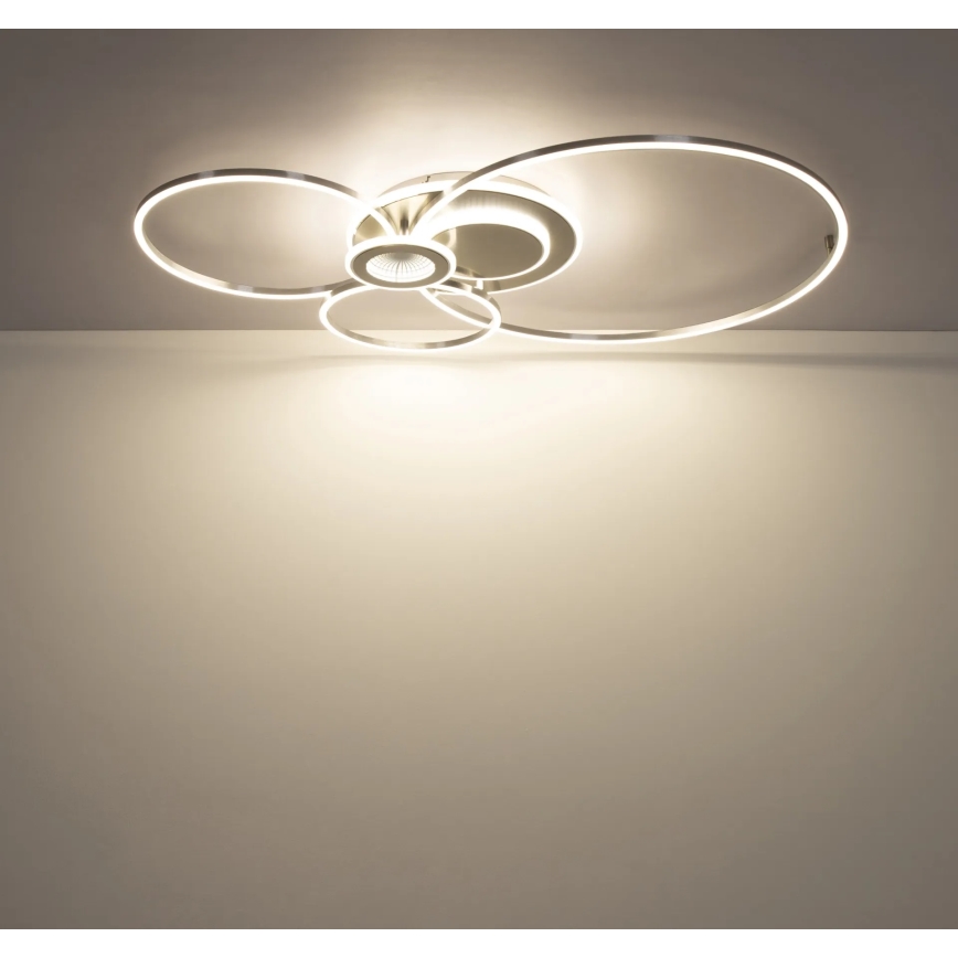 Globo - Plafoniera LED dimmerabile LED/36W/230V 2700-6000K argento + telecomando
