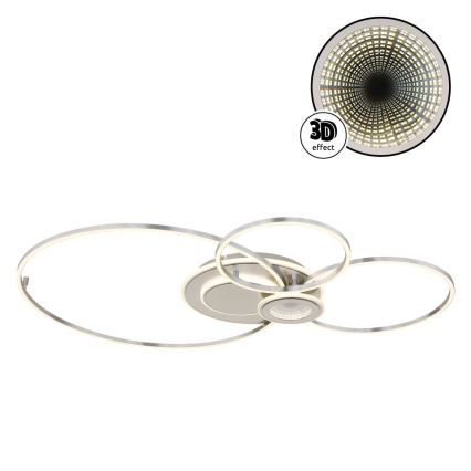 Globo - Plafoniera LED dimmerabile LED/36W/230V 2700-6000K argento + telecomando