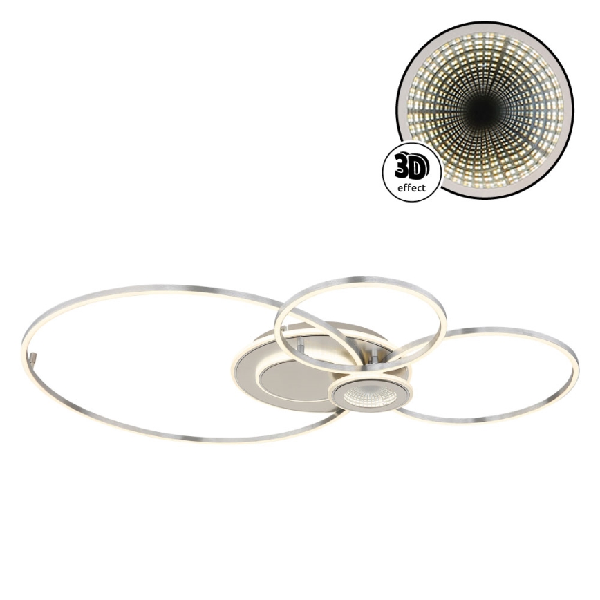 Globo - Plafoniera LED dimmerabile LED/36W/230V 2700-6000K argento + telecomando